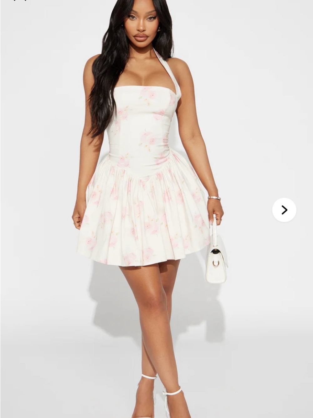 FASHION NOVA Arabelle Floral Mini Dress - Pink/combo